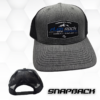 This is a blue snapback style hat with the Flex Rock UTV Performance logo on the front.